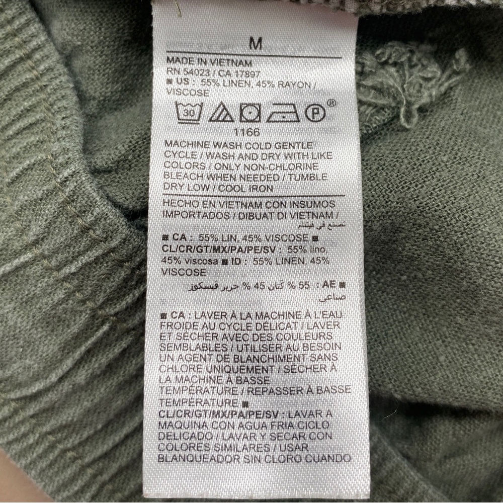 Old Navy Linen Women's Olive Green Casual Shorts Size Medium - Picture 5 of 8